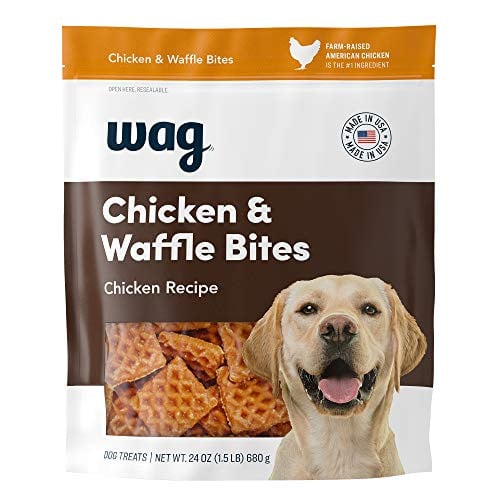 Wag Dog Treats Chicken & Waffle Bites 24-Oz