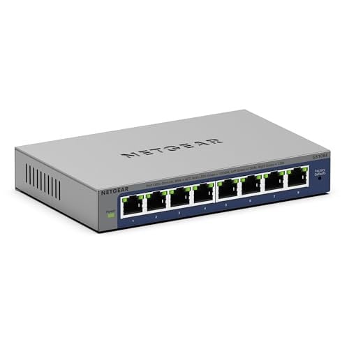 Netgear 8-Port Gigabit Ethernet Easy Smart Managed Switch (GS108E) Deal