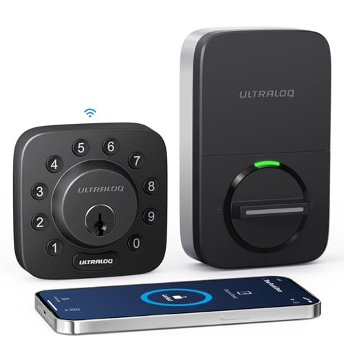 ULTRALOQ U-Bolt WiFi Smart Lock w/ Door Sensor (Black) Deal
