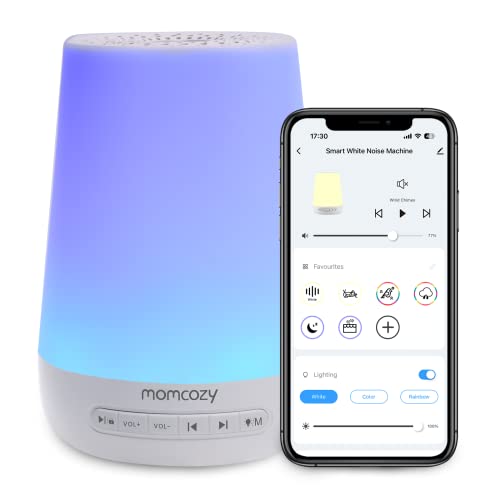 Momcozy Smart Baby Sound Machine & Night Light with 34 Sleep Sounds & App Control (Blue) Deal