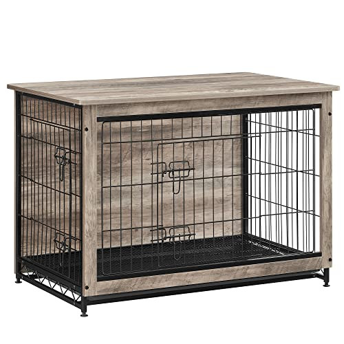 Feandrea Dog Crate Furniture 38.6" Side End Table