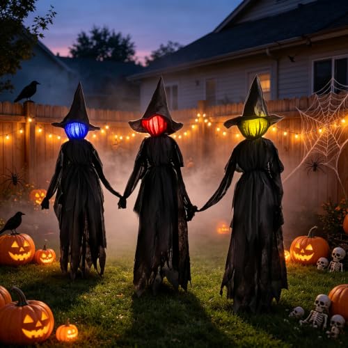 winemana Halloween Witches Decor 3 Pack 6FT