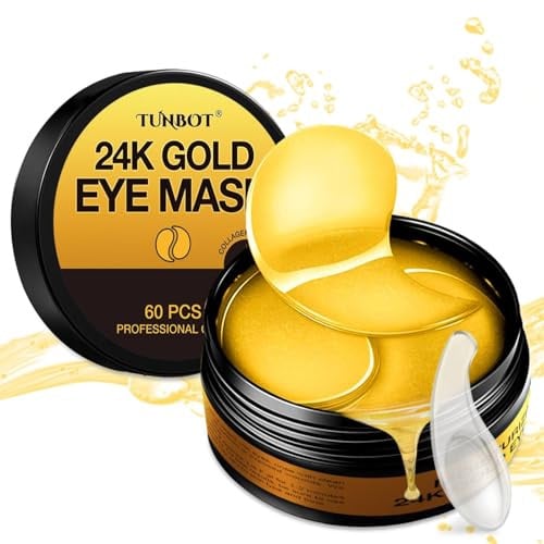 Tunbot 24K Gold Collagen & Hyaluronic Acid Under Eye Mask 60-Piece Deal
