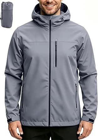 Men's Waterproof Rain Jacket Lightweight 