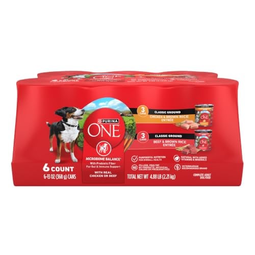 Purina ONE Wet Dog Food Variety Pack, Classic Ground, 6x 13 oz Cans Deal