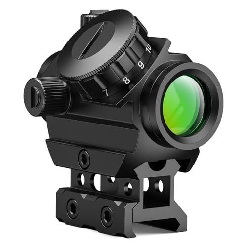 MidTen 2 MOA Green Dot Reflex Sight with 0.86" Riser Mount, 1x20mm