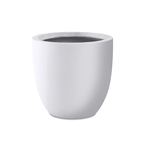 14" Kante Dia Round Concrete Planter (Pure White)