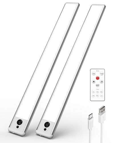 EZVALO 14.5" Rechargeable Under Cabinet Lights 2-Pack