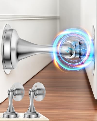 Heleman Magnetic Door Stopper/Catch 2-Pack (Silver)