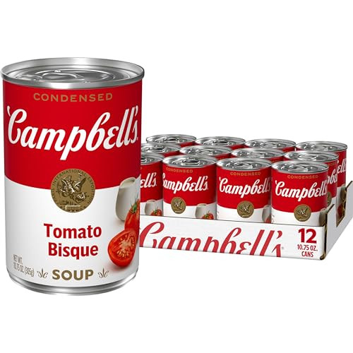 Campbell's Condensed Tomato Bisque Soup 10.75 oz Can (12 Pack)