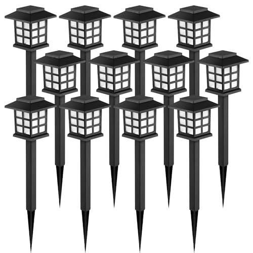 12-Pack Solar Outdoor Lights