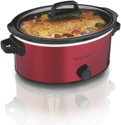 Hamilton Beach 6 Qt Slow Cooker, Red Deal