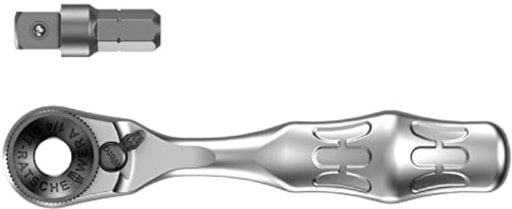 Wera 8001 A Zyklop Mini 1 1/4" Square Drive Bit Ratchet