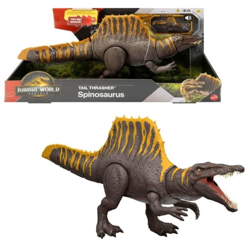 Jurassic World Rebirth Bite N Blast Mosasaurus Action Figure and Mini Dilophosaurus