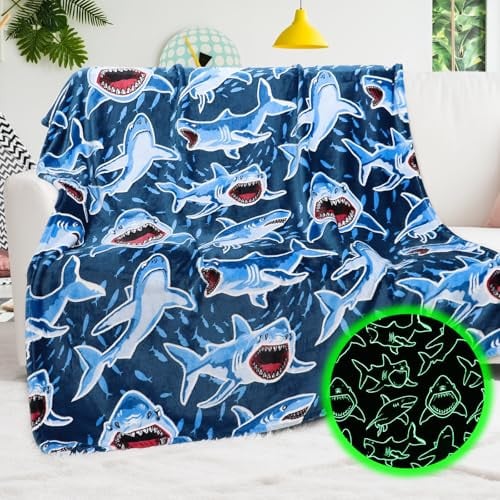 Glow in the Dark Kid’s Shark Blanket Deal