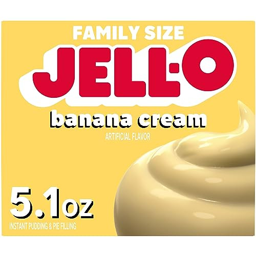 Jell-O Banana Cream Instant Pudding & Pie Filling Mix 5.1-Oz