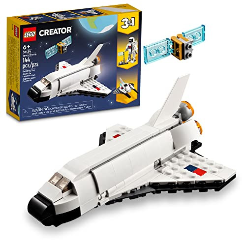 LEGO Creator 3-in-1 Space Shuttle Building Toy Kit 144-Piece