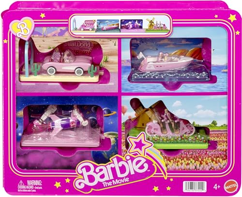 12-Piece Barbie The Movie Vehicle & Doll Toy Mini Figures