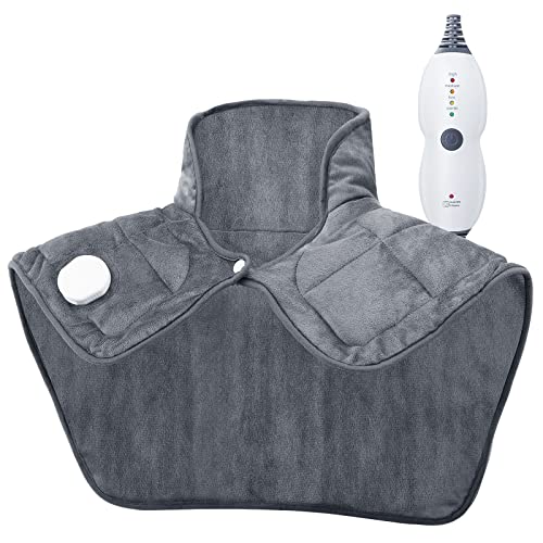 Weighted Electric Heating Pad for Neck Shoulders Back 19" x 22" Deal