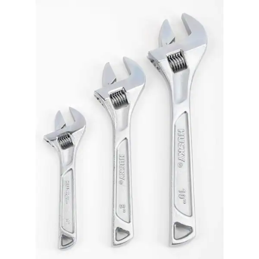 3-Piece Husky Adjustable Wrench Set