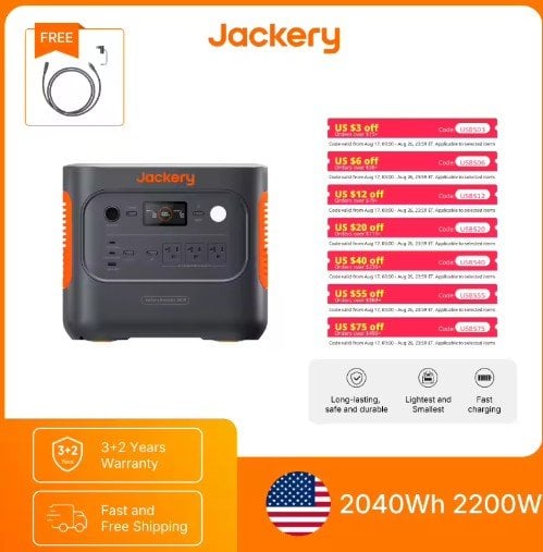 Jackery Explorer 1000 v2 Portable Power Station 1069Wh LiFePO4 battery Deal