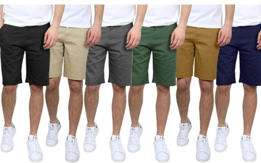 3-Pack Asst Men's Stretch Chino Shorts Deal