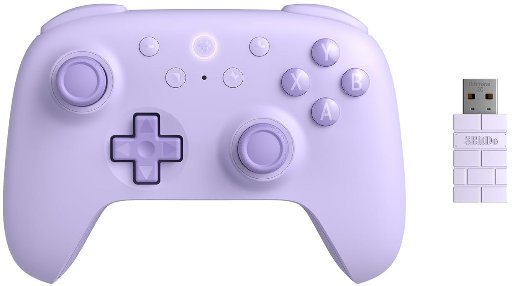 8BitDo Ultimate 2C Wireless Controller w/ Hall Effect Joysticks for PC/Android (Purple)