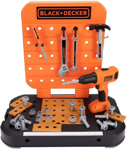 BLACK+DECKER Kids' Tabletop Workbench & Tool Storage Toy Set 40-Piece Deal