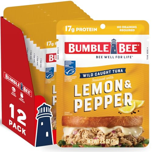 Bumble Bee Wild Caught Tuna Pouch 12-Pack 2.5-Oz (Lemon & Pepper)