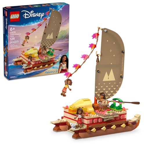 LEGO Disney Moana's Adventure Canoe 529 Piece Building Toy Set Deal