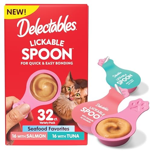 Delectables Lickable Spoon Handheld Wet Cat Treats 32-Count Deal