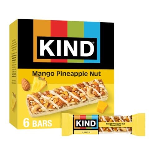 KIND Mango Pineapple Nut Bars 6-Count 1.4-Ounce Deal