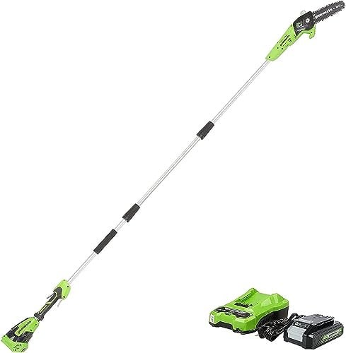 Greenworks 24V 8" Cordless Polesaw with 2.0Ah Battery Deal