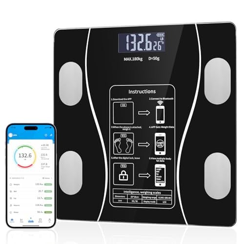 LED Display Body Fat Scale with Health app
