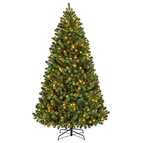 Yaheetech 6ft Pre-Lit Christmas Tree with 300 Warm White Lights