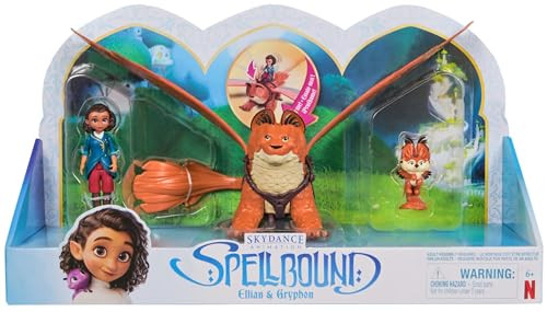 Spellbound Ellian 3.5-inch Doll Deluxe Gryphon & Cub Collectible Action Figures Pack