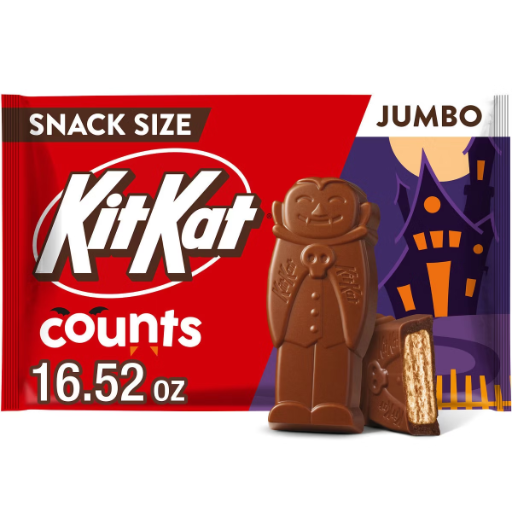 Kit Kat Milk Chocolate Halloween Candy Jumbo Bag 16.52oz