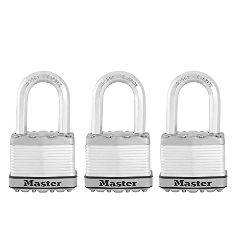 Master Lock Magnum Heavy Duty Outdoor Padlock with Key 3-Pack