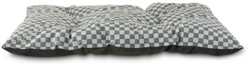 Vibrant Life Tufted Pillow Pet Bed, Black & White Checkered, 35" x 27", 4-Pack Deal