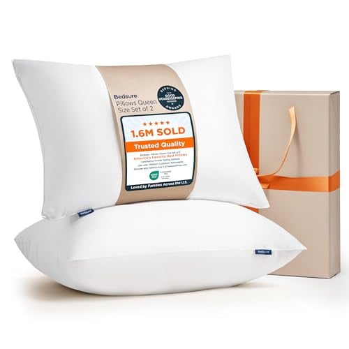 2-Pack 28"x19" Hotel Collection Down Alternative Bed Pillows (Queen) Deal