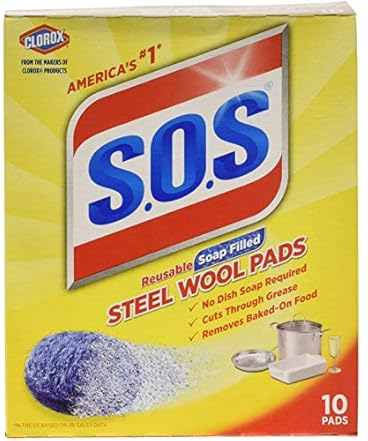 SOS Wool Steel Soap Pads 60-Count