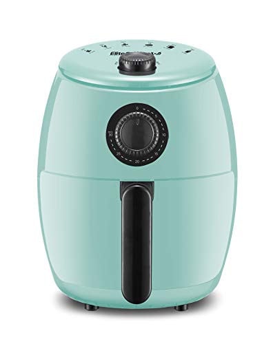 Elite Gourmet EAF-0201BL Personal Compact Space Saving Electric Hot Air Fryer 2.1 Quart
