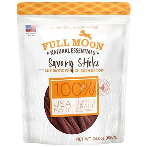 Full Moon Natural Essentials Chicken Jerky Dog Treats 12oz