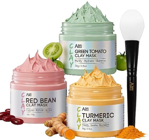 ANAI RUI 3 Pack Clay Mask Set