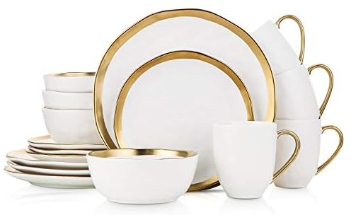 Stone Lain Modern Porcelain 16 Piece Dinnerware Set Deal