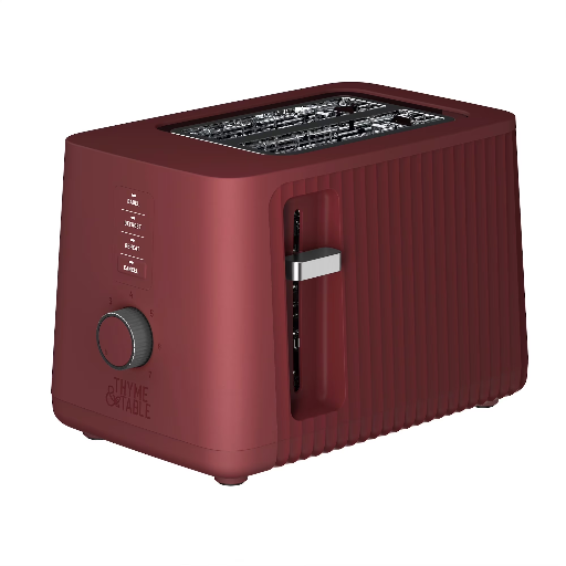 Thyme & Table 2-Slice Extra-Wide Slot Toaster (Cabernet Red)