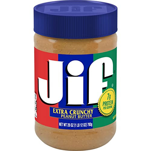 10-Pack 28-Oz Jif Peanut Butter (Extra Crunchy)