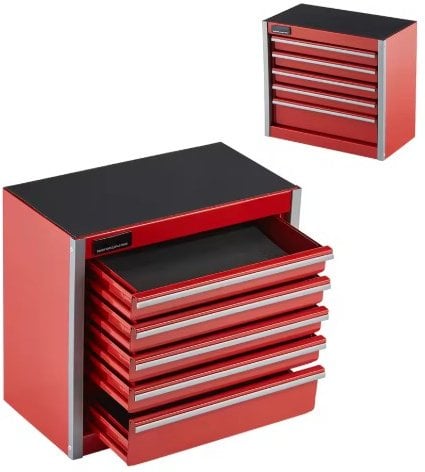 5-Drawer SucceBuy Mini Metal Tool Box (8.6" x 8.1" x 4.6", Black) Deal