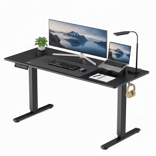 CONCETTA Electric Adjustable Standing Desk 63" x 24"