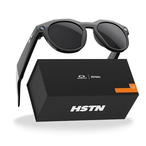 Oakley Meta HSTN Black Smart AI Glasses, Prizm Polarized Lenses